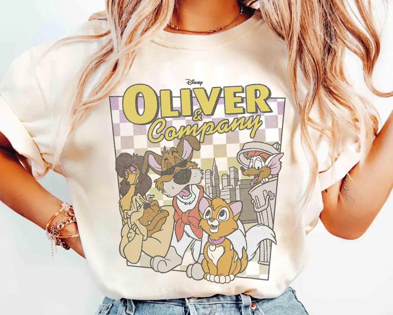Disney Oliver & Company 90s Retro Shirt Family Gift
