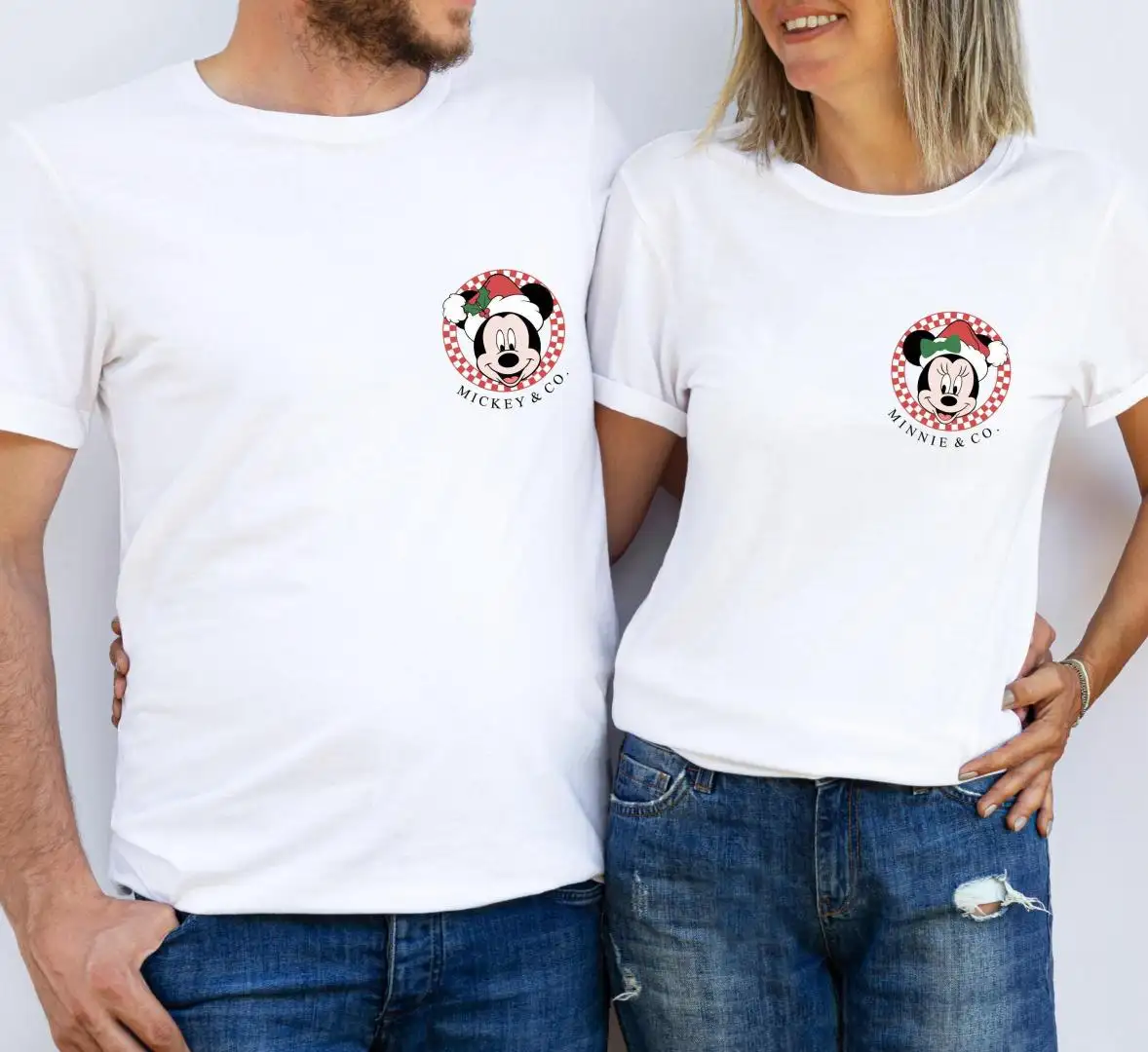 Disney Couples Mickey and Minnie Mouse Christmas Lights Shirt, Funny Shirt, Christmas Family Matching Shirt, Very Merry Christmas Party
