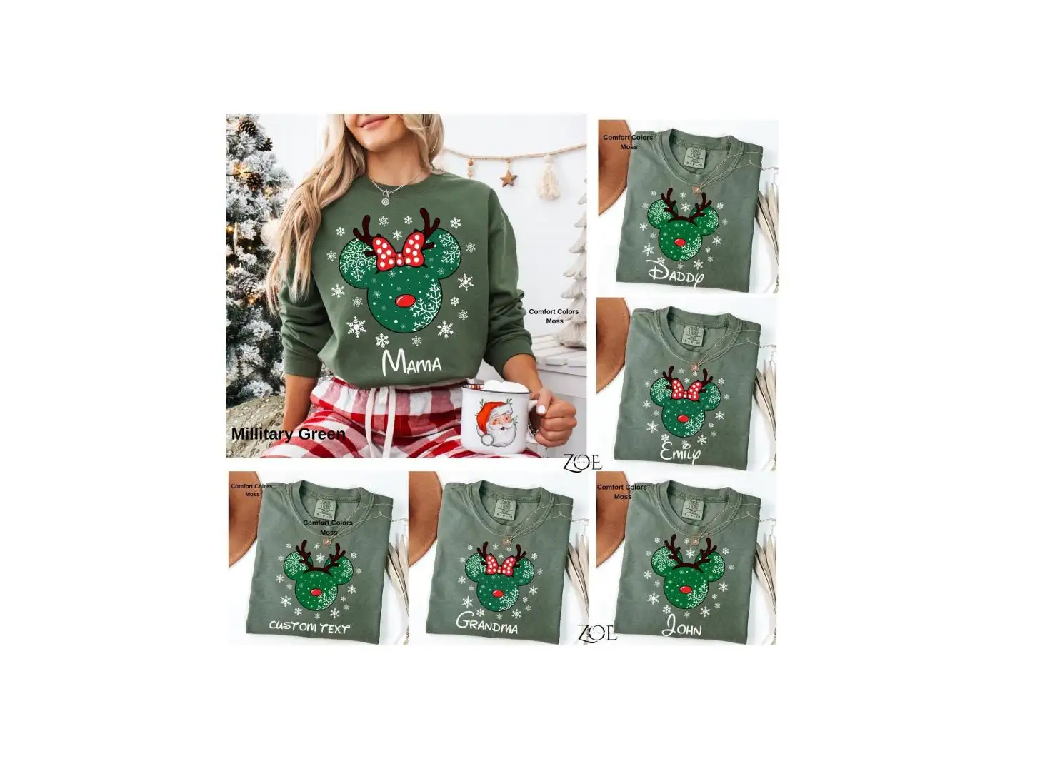 Retro Custom Disney Christmas Mickey And Friends Shirt, Disney Christmas, Custom Disney Family Christmas Sweatshirt, Mickey Minnie Christmas