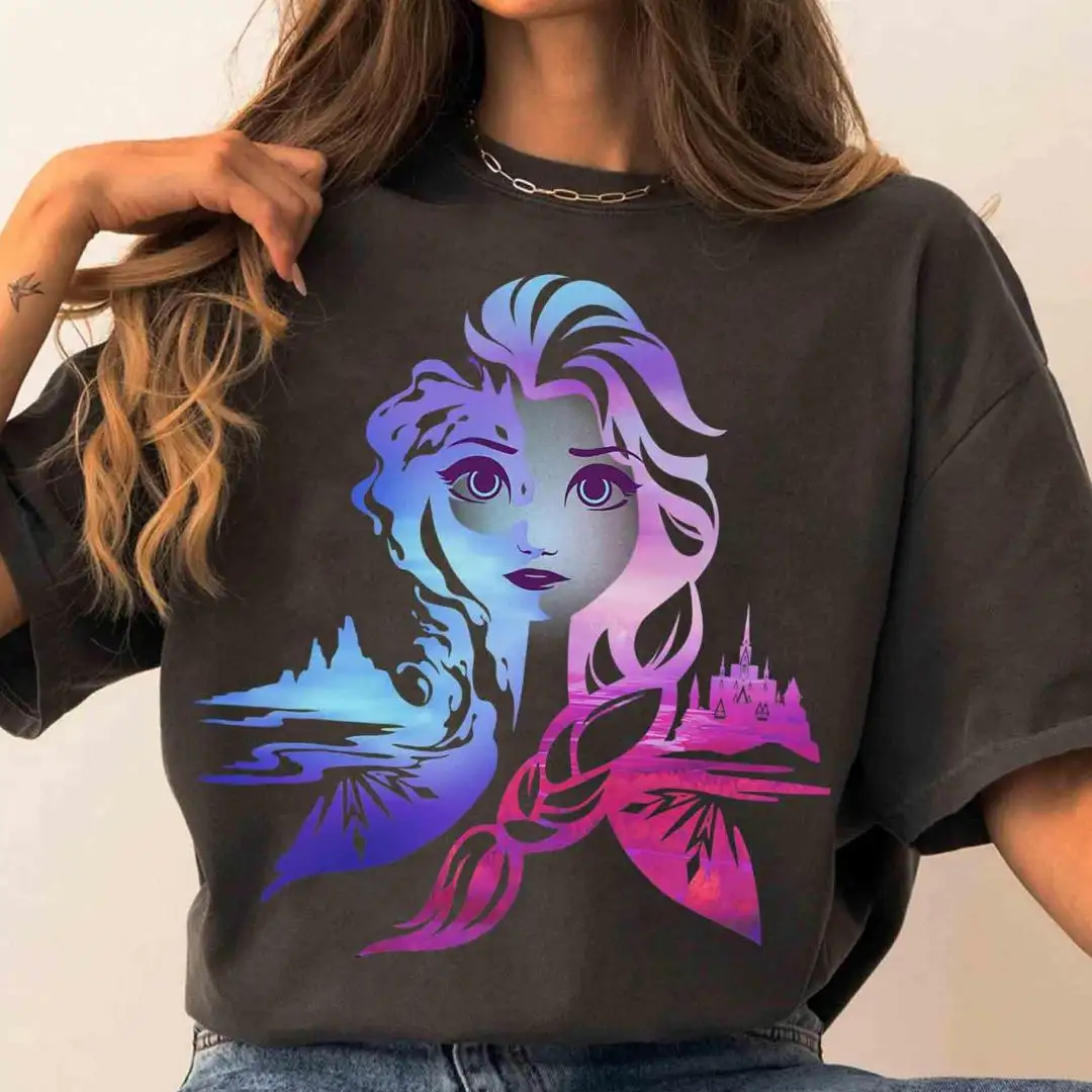Disney Frozen Elsa Shirt for Family Disneyland Trip