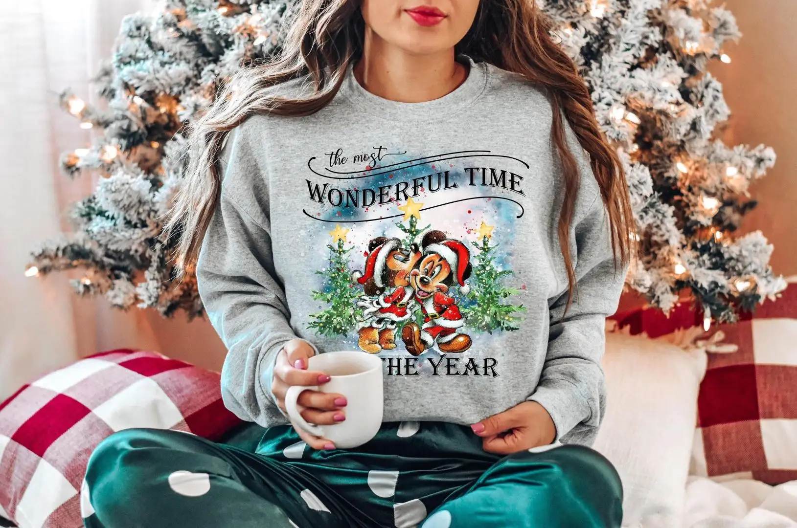 The Most Wonderful Time of the Years Sweatshirt, Christmas Mickey Sweater, Mickey and Minnie Xmas, Disney Christmas, Disneyland Family Gift
