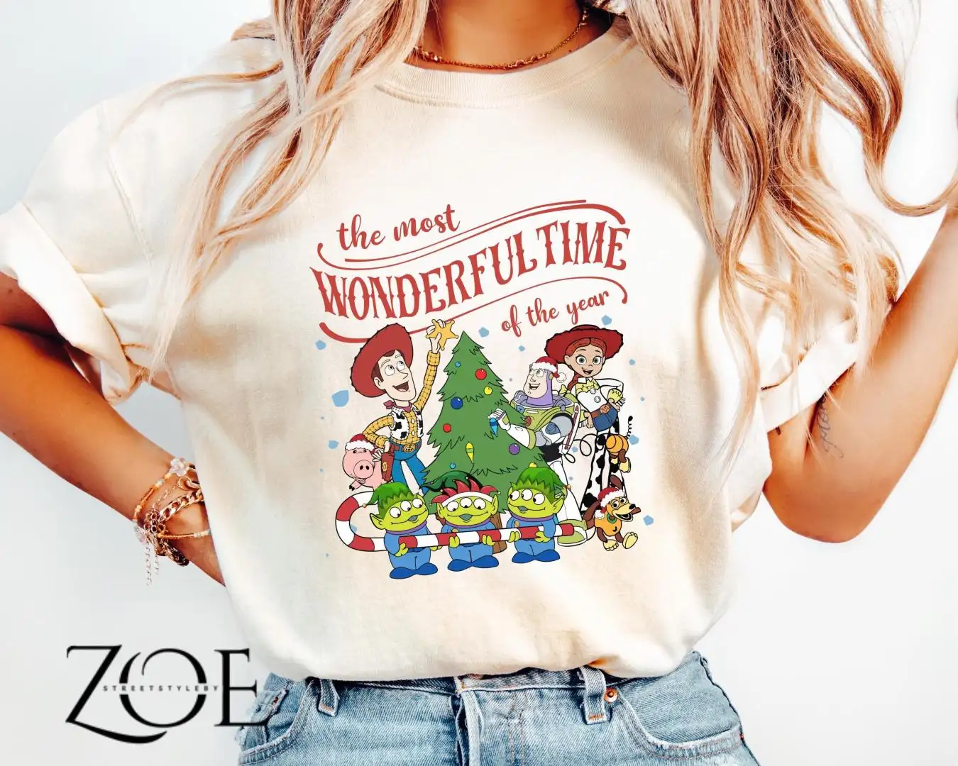 Comfort Colors Christmas Toy Story Shirt, You Ve Got A Friend In Me Shirt, Disney Family Christmas Party 2025, The most wonderful time of year