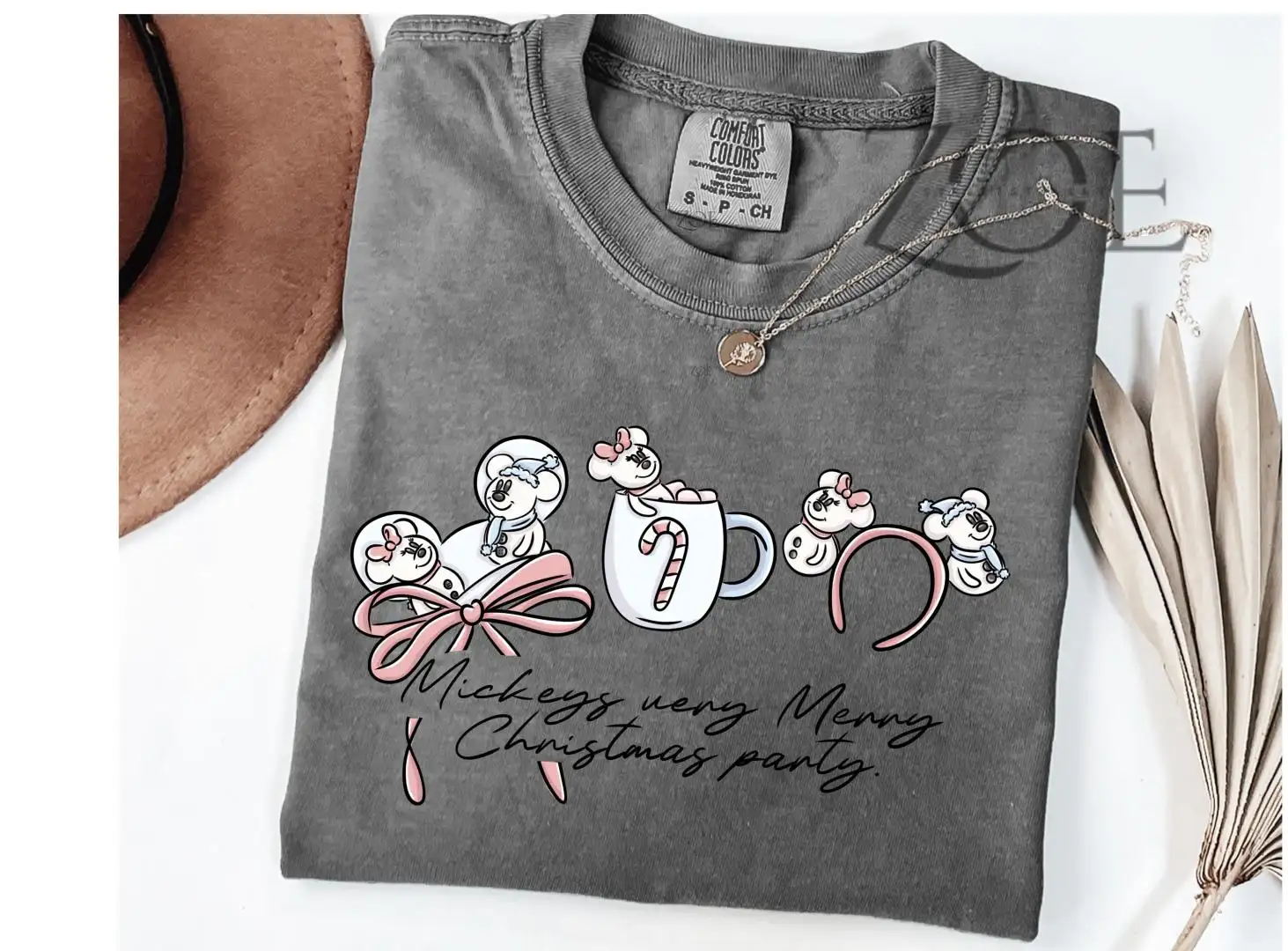 Disney Mickey's Very Merry Christmas Party Shirt, Mickey Minnie Headband Disney Christmas Tee, WDW Disneyland Christmas Family Matching