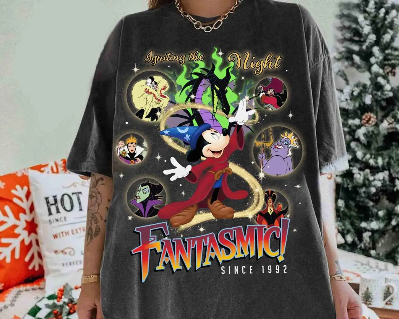 Disney Villains Maleficent Dragon Shirt for Family Halloween