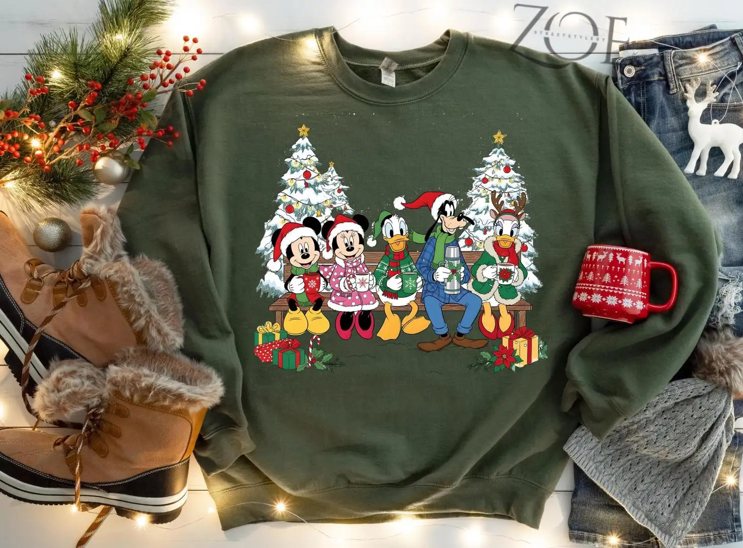 Mickey And Friends Christmas 2025 Sweatshirt, Disney Christmas Party Shirt, Very Merry Xmas Santa Mickey Mouse, Christmas Family Xmas Sweater