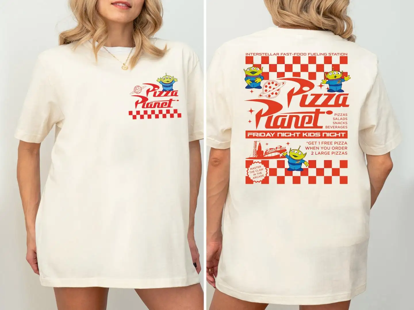 Disney Toy Story Pizza Planet Aliens Shirt