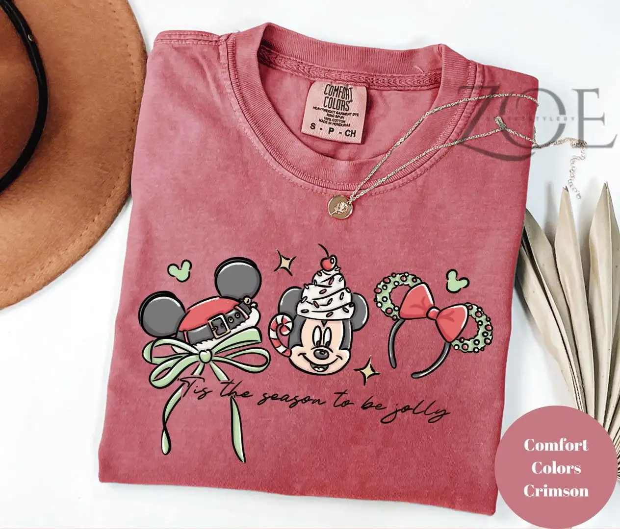 Disney Magical Mouse Christmas Shirt Tis the Season to Be Jolly Disney Shirt Mickey Ears Holiday Shirt Family Matching Disney Trip Outfit