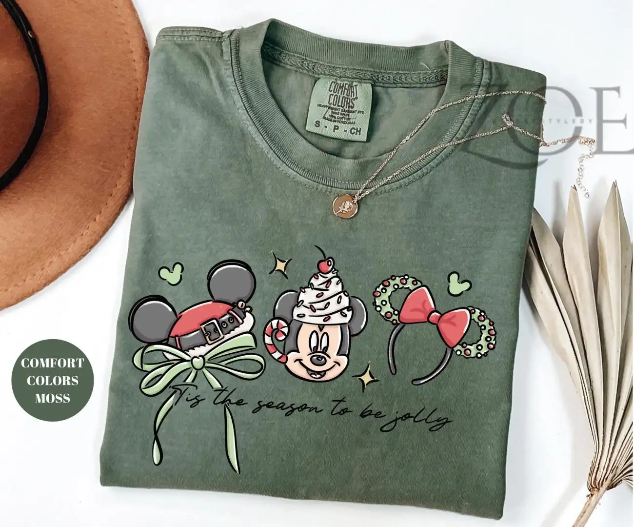 Disney Tis the Season to Be Jolly Shirt, Disney Mickey Christmas Ears Tee, Holiday Disney Trip Shirt, Cute Christmas Mouse Shirt