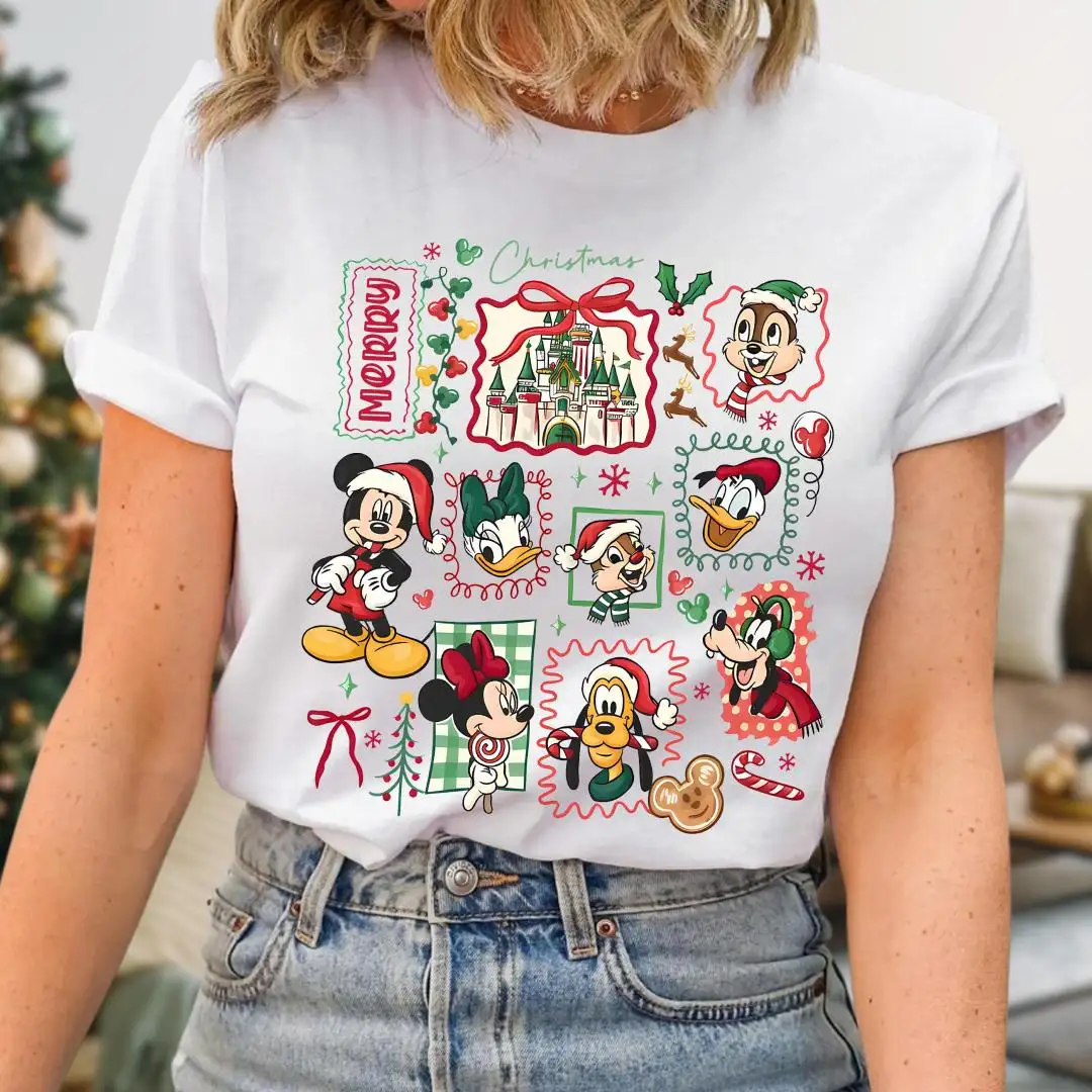 Disney Christmas Shirt, Disney All Characters Holiday Shirt, Toddler Disney, Kids Christmas Shirt, Mickey Minnie Donald Daisy Goofy Pluto