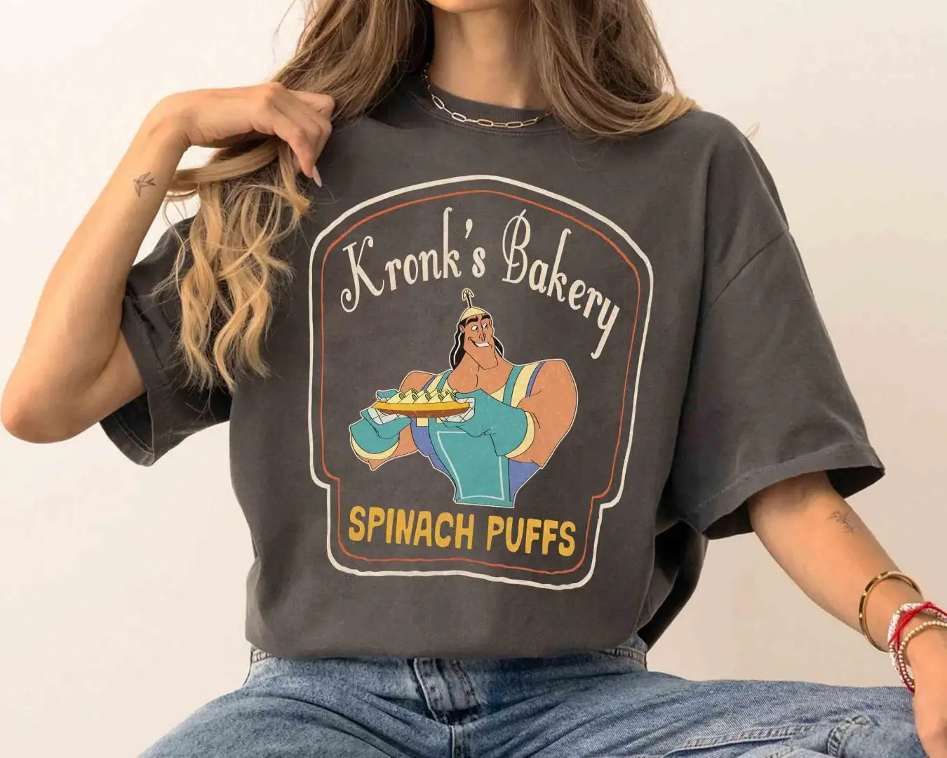 Disney Villains Kronk's Bakery Spinach Puffs Shirt