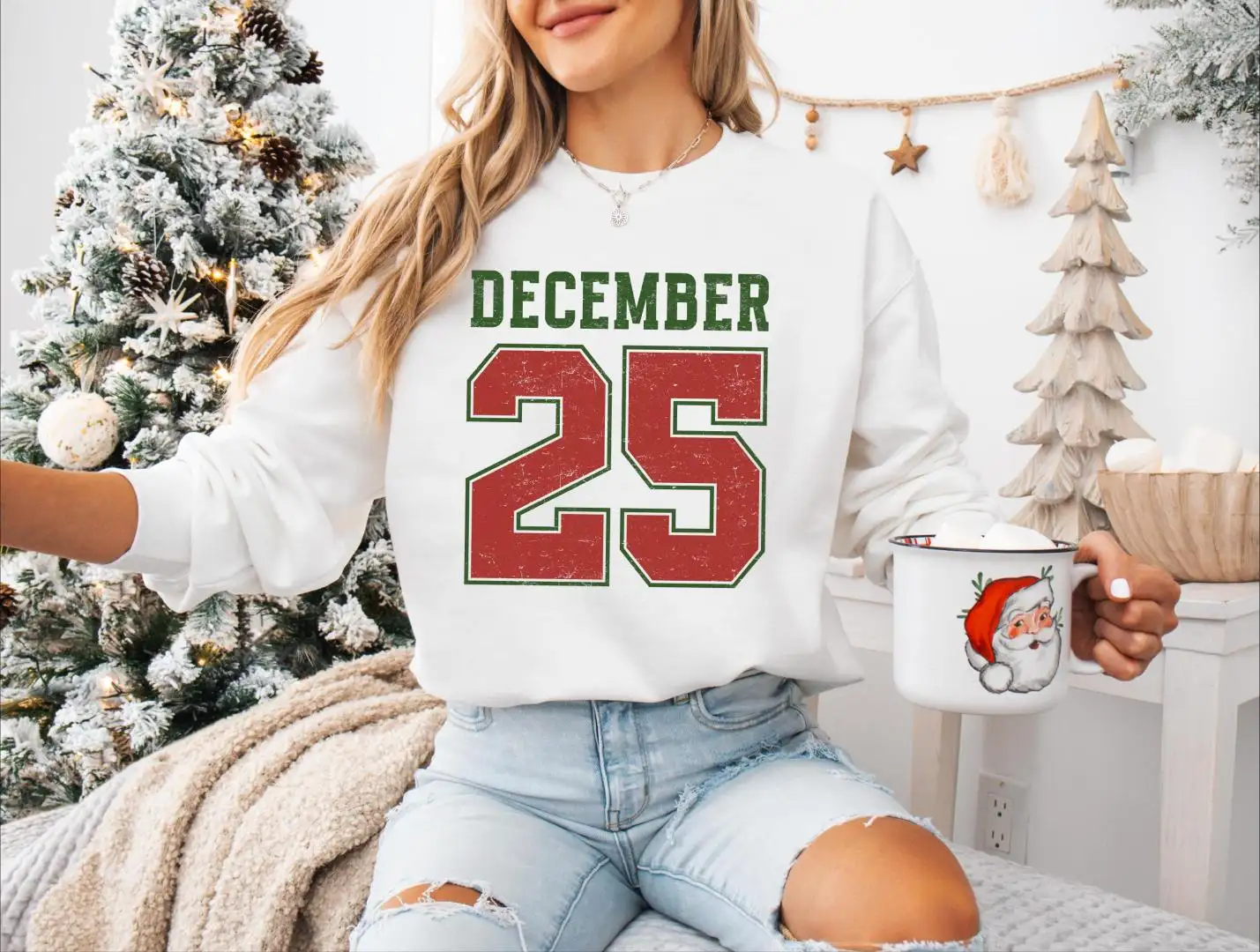 December 25 Christmas Shirt, Merry Christmas Tee, Retro Christmas Sweatshirt, Nostalgic Christmas, Vintage 25 December Christmas Sweater