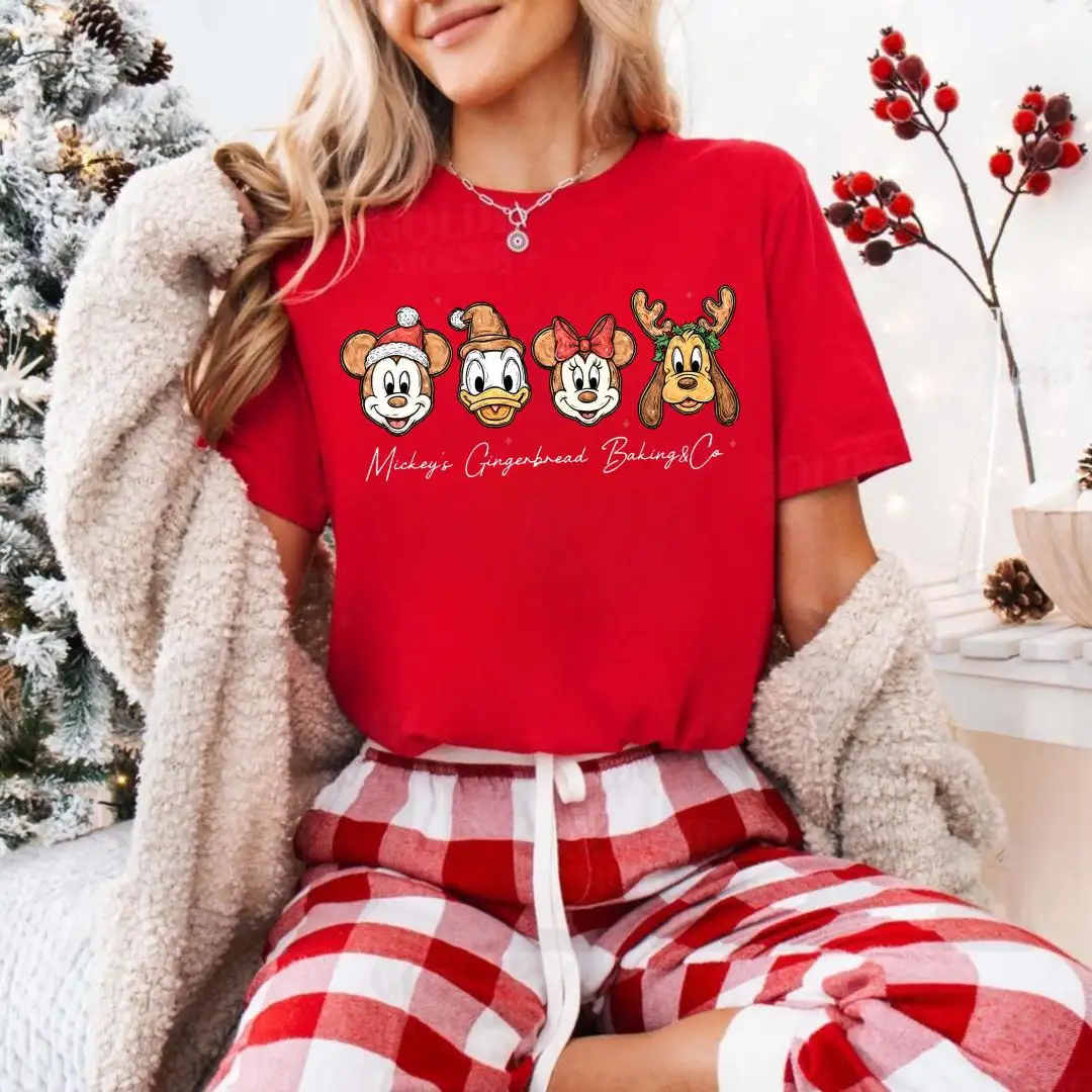 Mickey and Friends Baking Co Gingerbread Bakery Merry Christmas Toddler T-Shirt, Disney Mickey's Very Merry Christmas Party 2025 Shirt