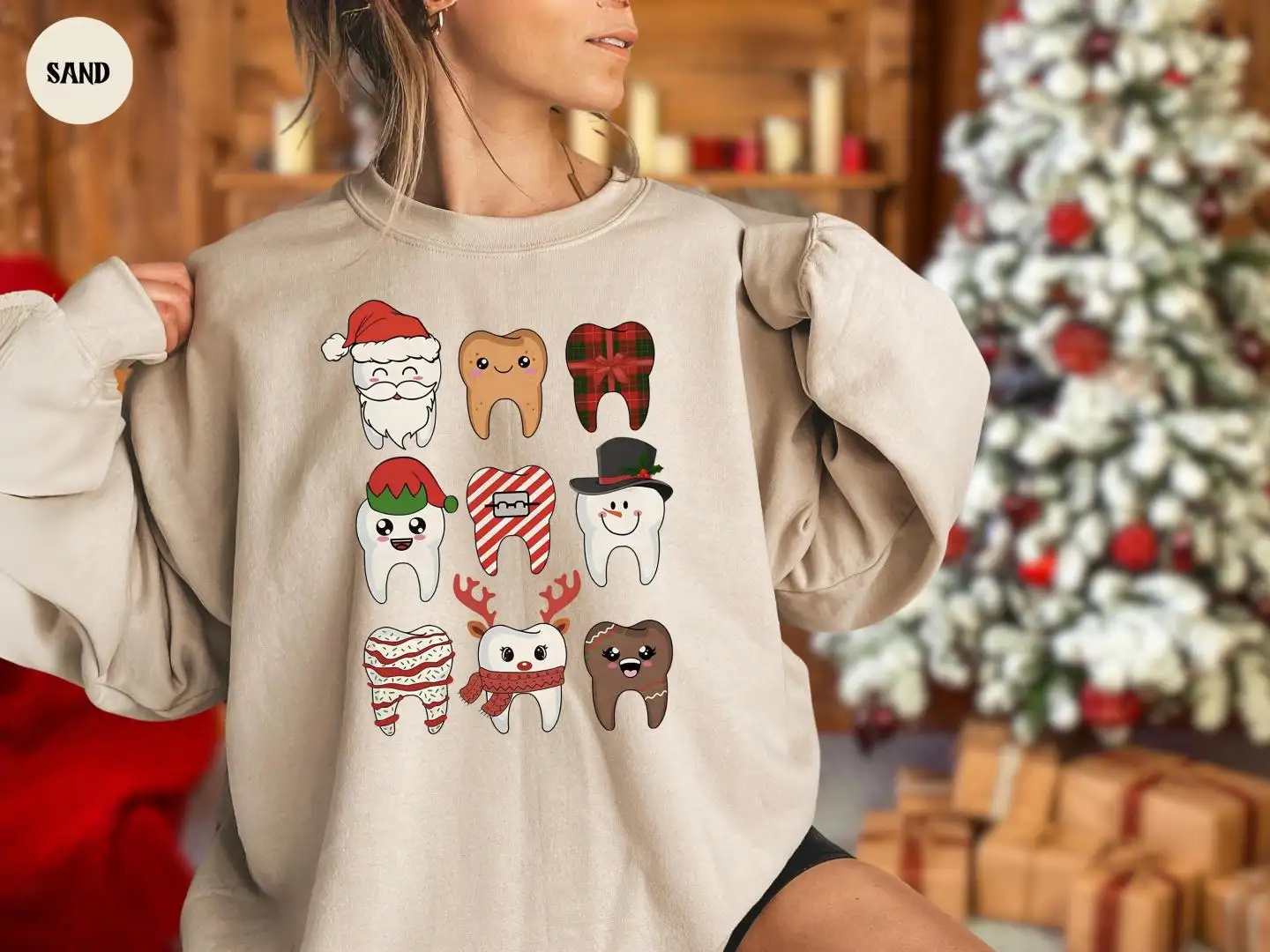 Christmas Teeth Sweatshirt, Christmas Dental Squad Sweater, Christmas Gift For Dentist, Christmas Dentist Sweatshirt, Dental Assistant Hoodie