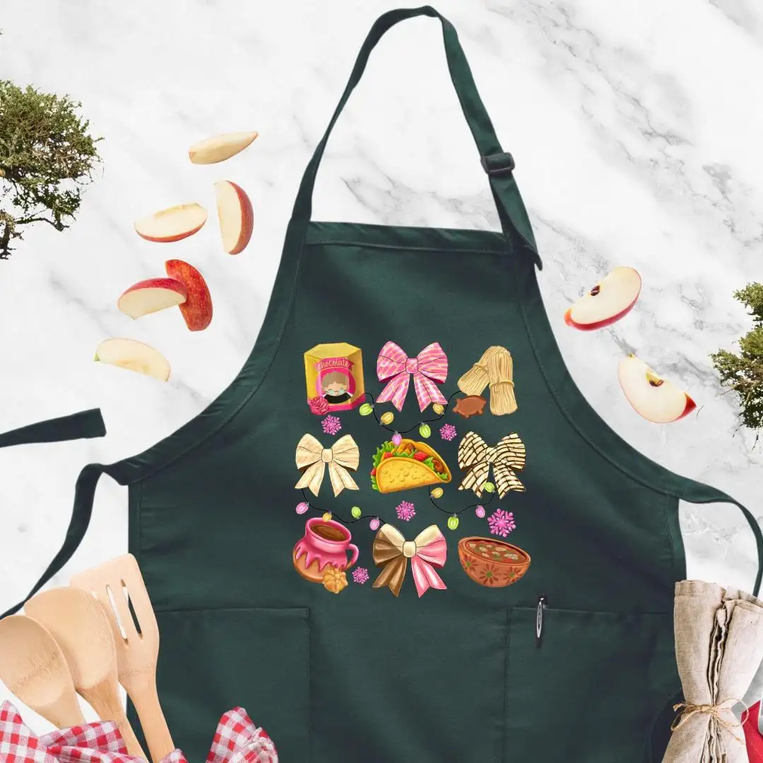 Mexican Food Apron, Mexican Conchas, Apron For Women, Latina Mom Gift, Mexican Christmas Gift, Mexican Kitchen, Pan Dulce Apron, Xmas Apron
