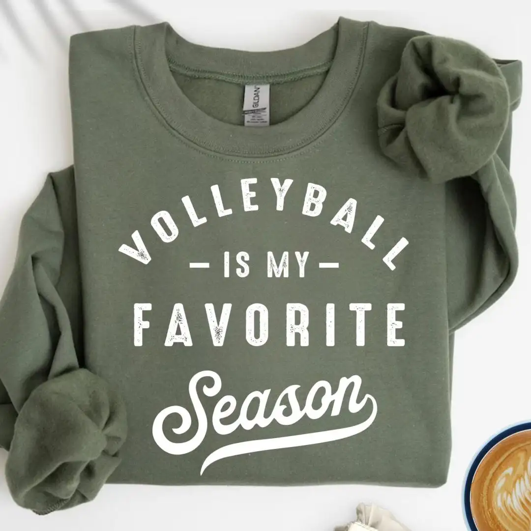 Volleyball Sweatshirt, Volleyball Mom Hoodie, Volleyball is my Favorite Season, Game Day Sweater, Volleyball Team Hoodie, Sports Sweatshirt