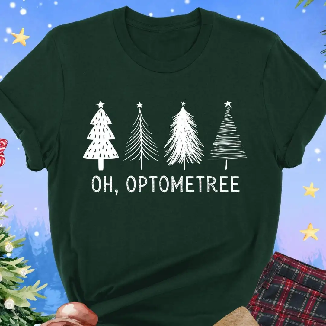 Christmas Optometry Shirt, Oh Optometree, Optician Office Squad Shirt, Optician Christmas Tree, Christmas Gift For Optometrist, Eye Doctor