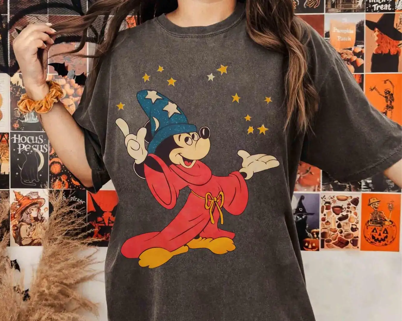 Vintage Disney Fantasia Sorcerer Mickey Magic Wizard Shirt