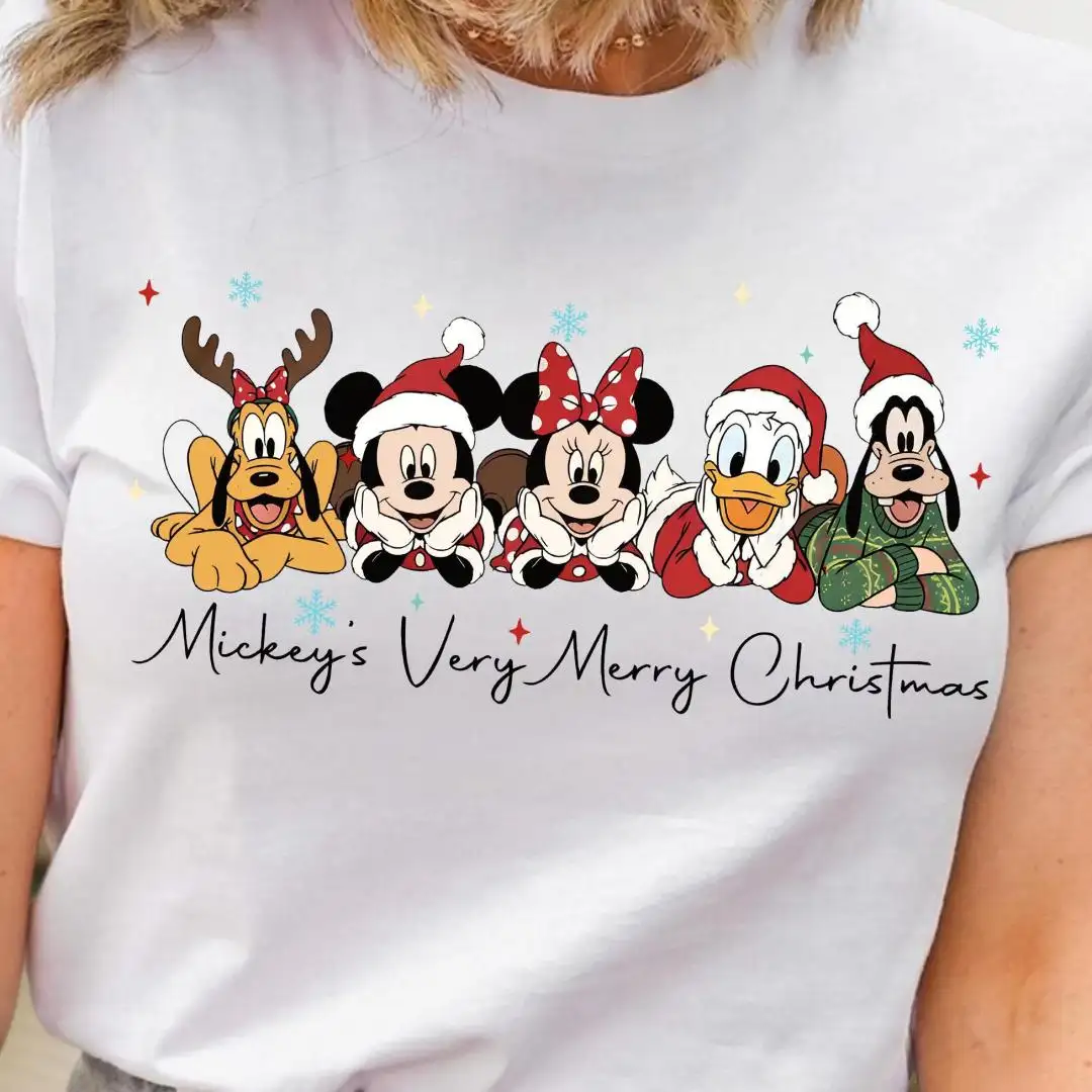 Mickey’s Very Merry Christmas Shirt, Disney Xmas Party T-Shirt, Disneyland Family Holiday Sweatshirt, Mickey And Friends Christmas Tees