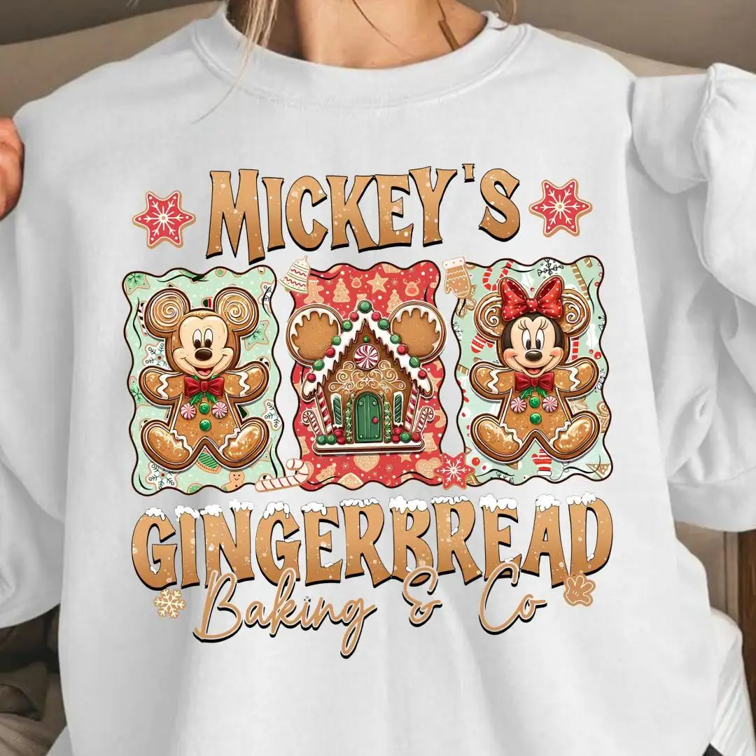 Mickey Gingerbread Sweatshirt, Disney Gingerbread Mickey And Friends Sweatshirt, Disney Christmas Hoodie, Baking Hoodie, Christmas Mom Gift
