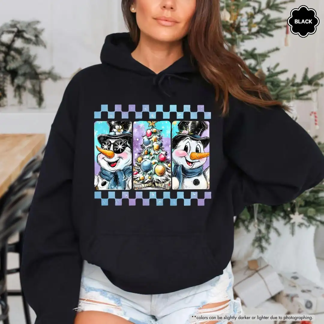 Frosty the Snowman Sweatshirt, Winter Party Gift, Christmas Snowman Hoodie, Snow Day Sweatshirt, Winter Holiday Crewneck, Xmas Season Hoodie