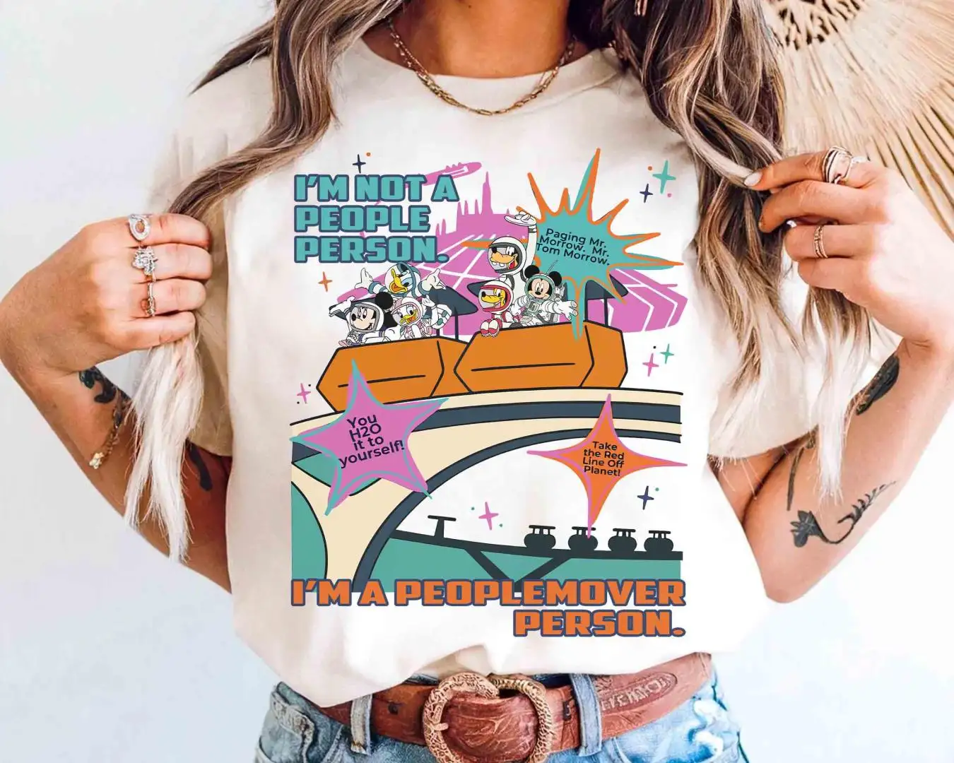 Vintage Disney Parks Tomorrowland Magic Kingdom Graphic Shirt