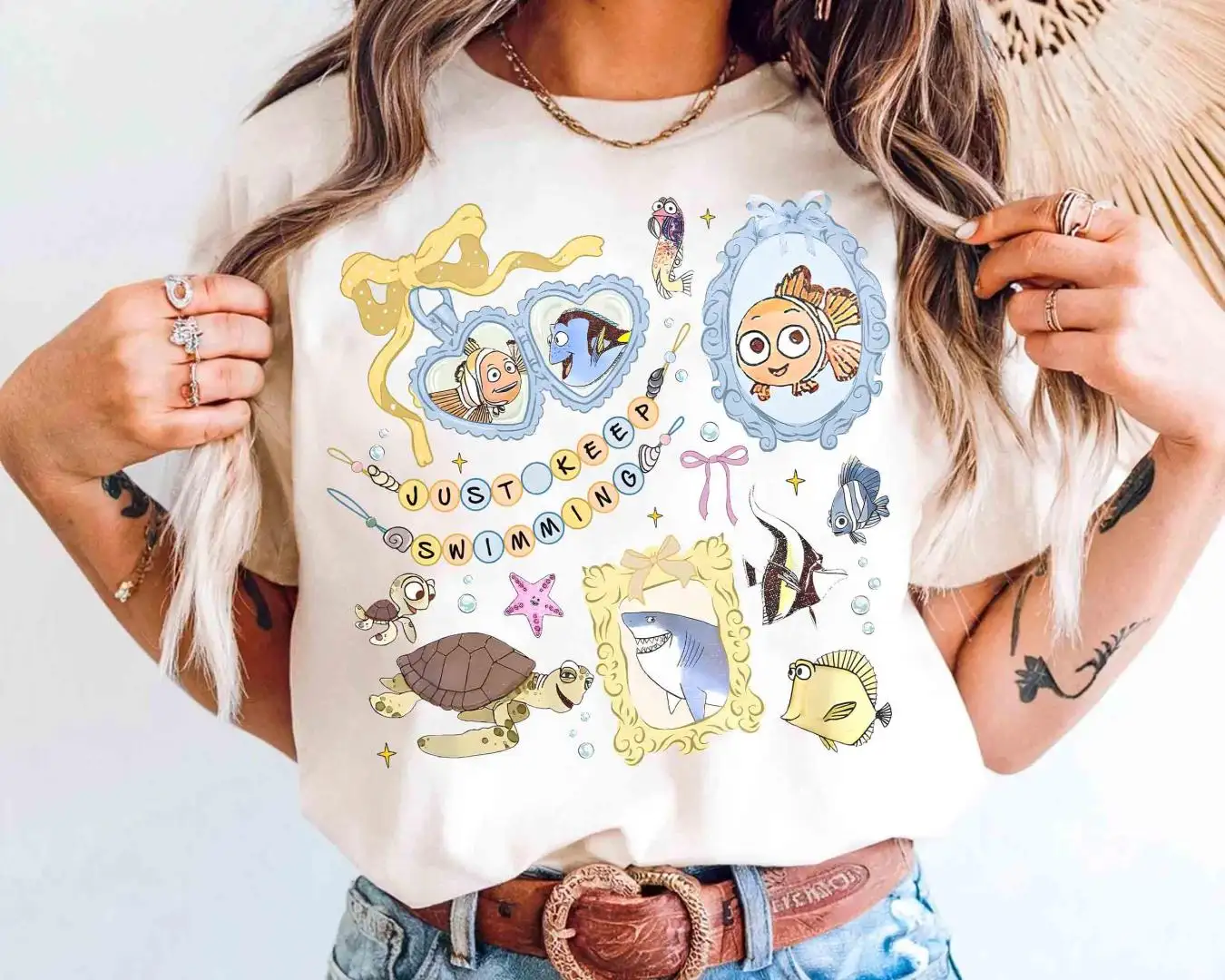 Disney Finding Nemo Watercolor Shirt for Family Holiday