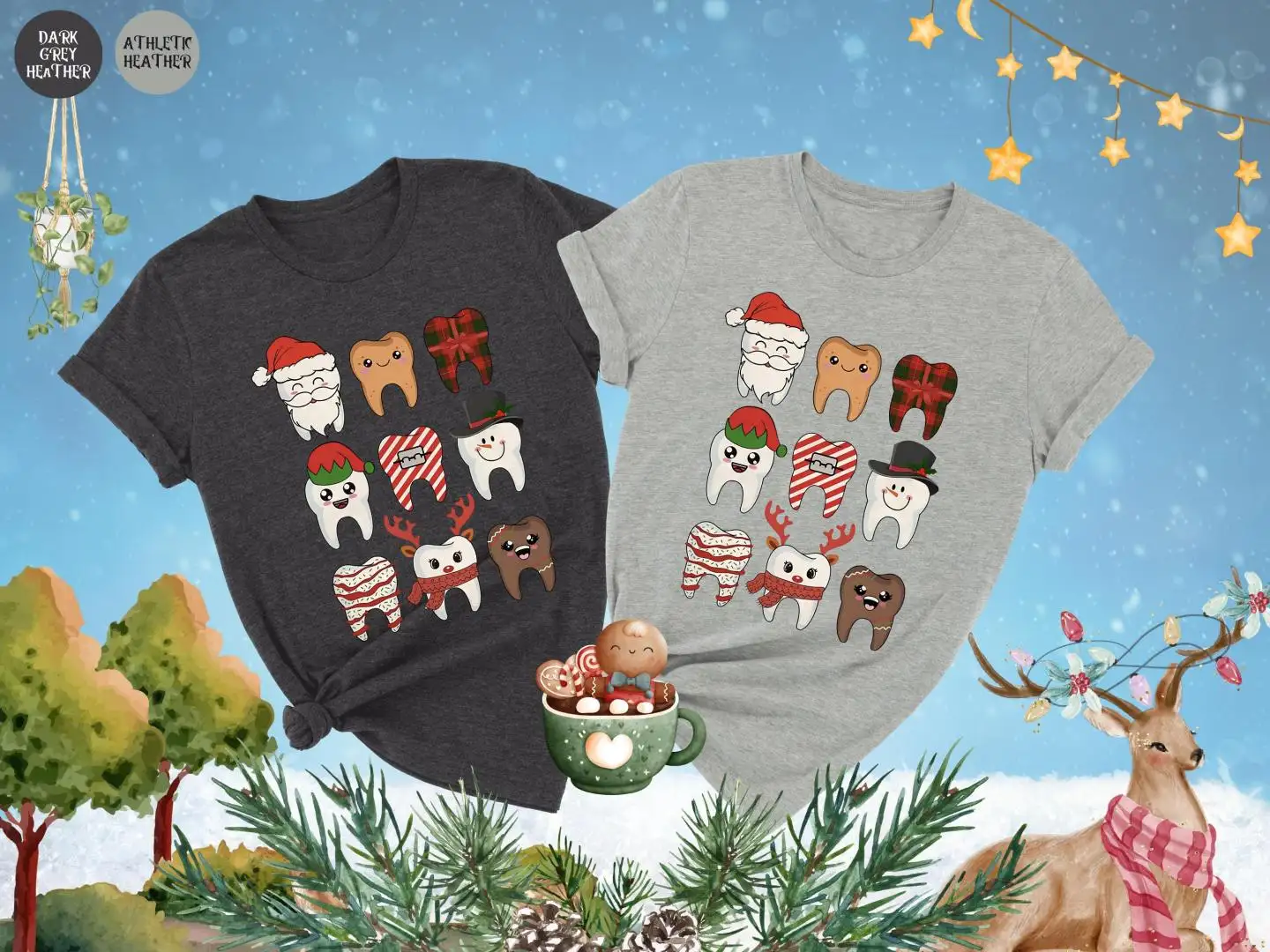 Christmas Teeth Shirt, Dental Hygiene, Xmas Pediatric Dentist Shirt, Christmas Dentist Shirt, Dental Squad Shirt, Christmas Gift For Dentist