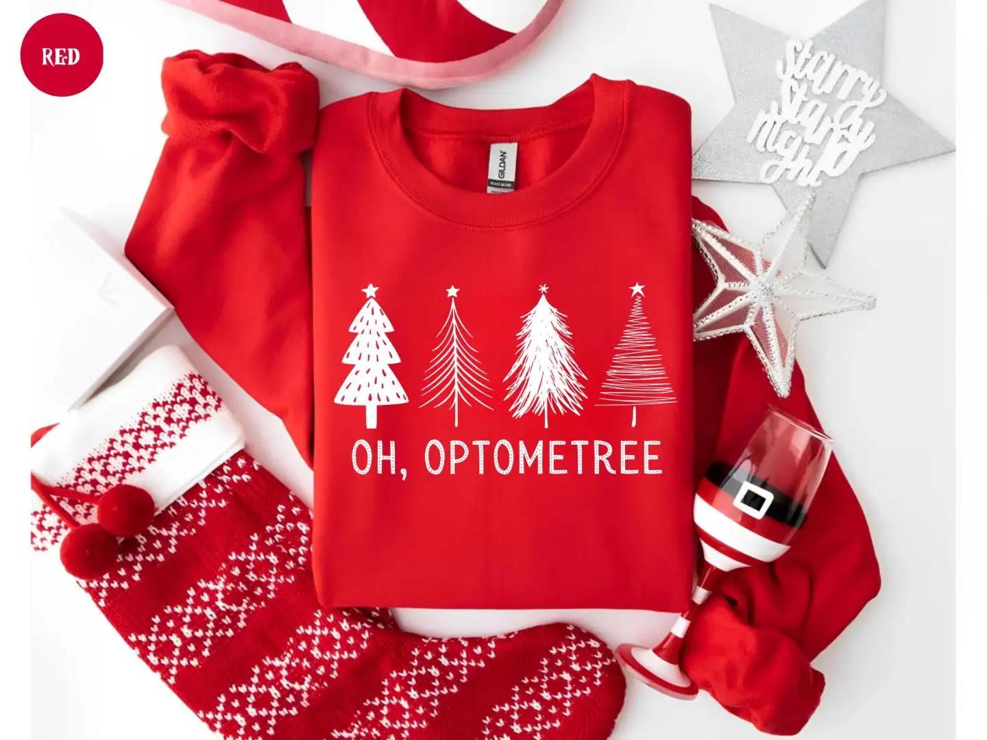 Oh Optometree Christmas Sweatshirt, Optician Team Sweatshirts, Funny Optometrist Christmas Sweater, Optometry Student Present, Eye Squad