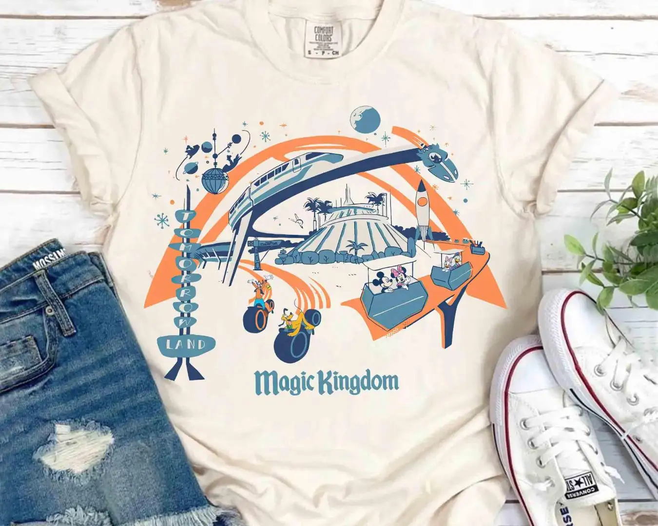 Vintage Disney Parks Tomorrowland Graphic Shirt
