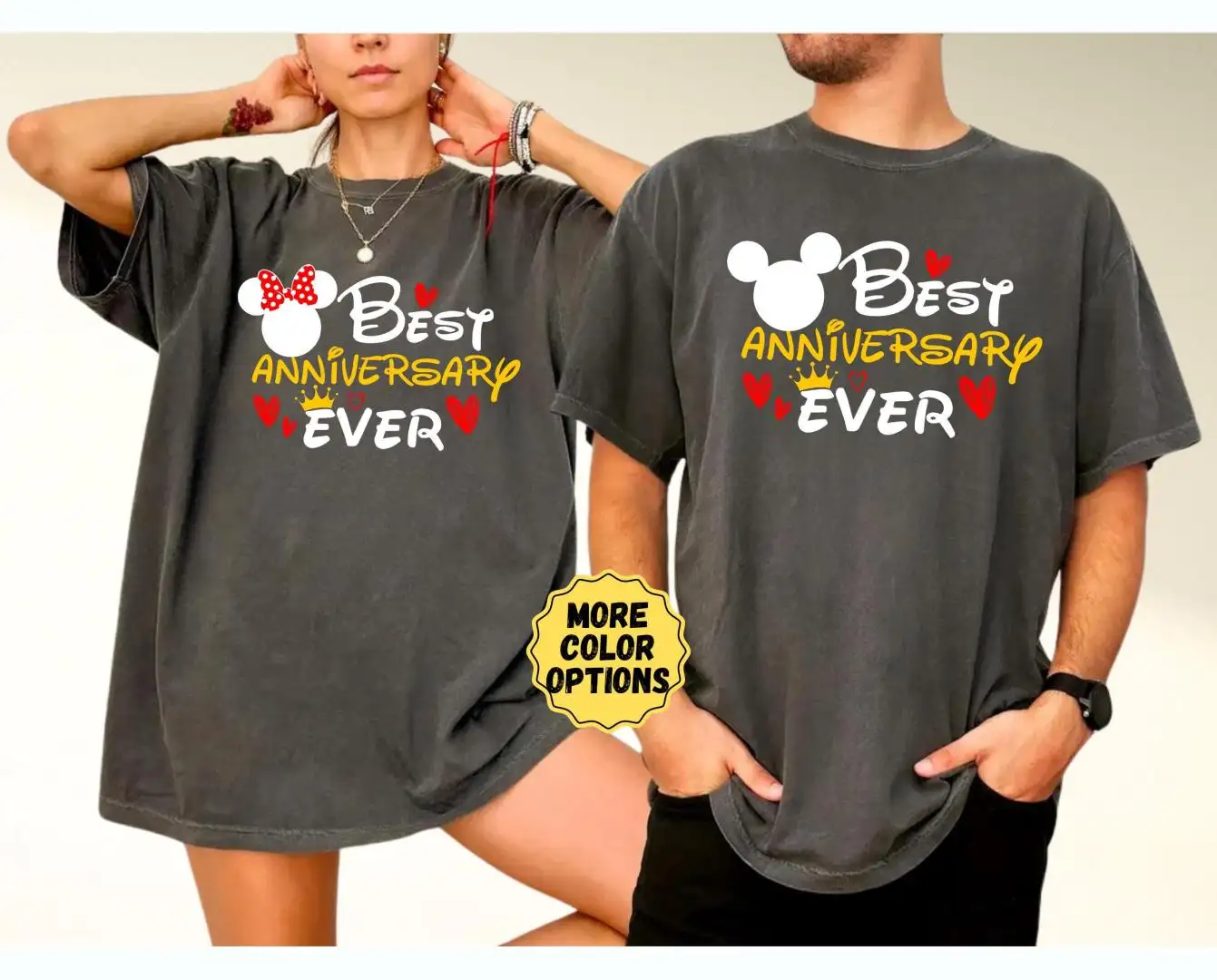 Comfort Colors® Disney Anniversary Shirt, Disneyland Couples, Disney Trip, Wedding Anniversary Shirt, Best Anniversary Ever, Matching Couple