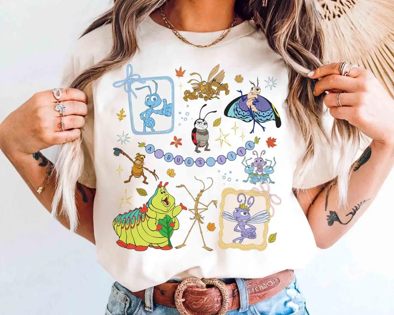 Disney Bug's Life Coquette Bow Shirt for Family Trip