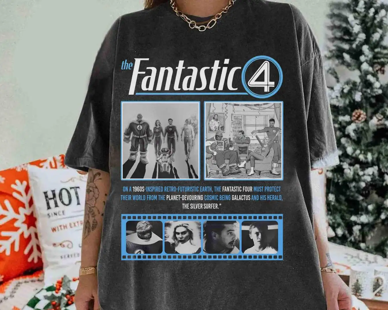 Marvel Fantastic Four First Steps Comic Book Shirt