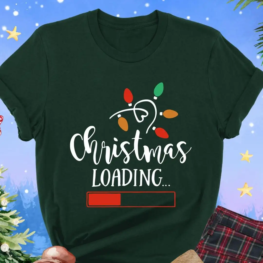 Christmas Loading Shirt, Christmas Light Shirt, Funny Christmas Shirt, Christmas Season Shirt, Cute Holiday Shirt, Xmas Family Shirt