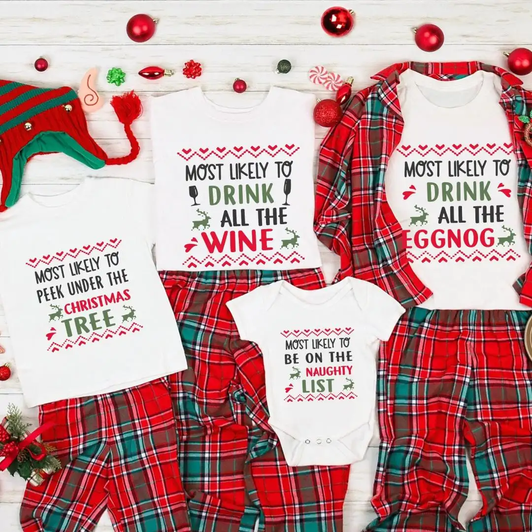 Most Likely to Christmas Shirts, Funny Xmas 2025 Party Shirt, Matching Family Christmas Shirts, Holiday Shirt, Christmas Cousins Crew Shirt