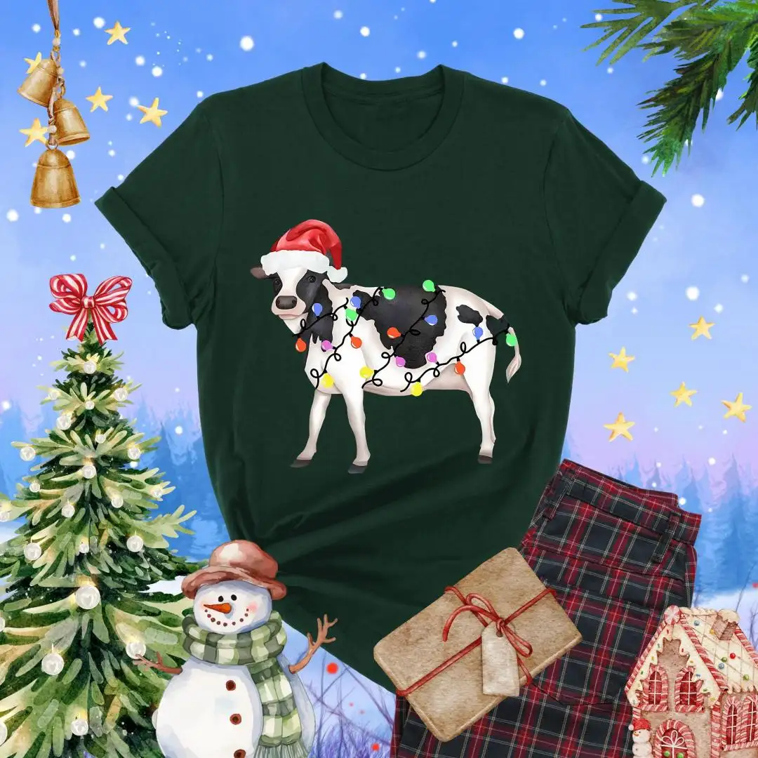 Christmas Cow Shirt, Farmer Cow Animal Lover Shirt, Christmas Cow Sweatshirt, Merry Christmas Heifers Tee, Highland Cow Farm Christmas Shirt