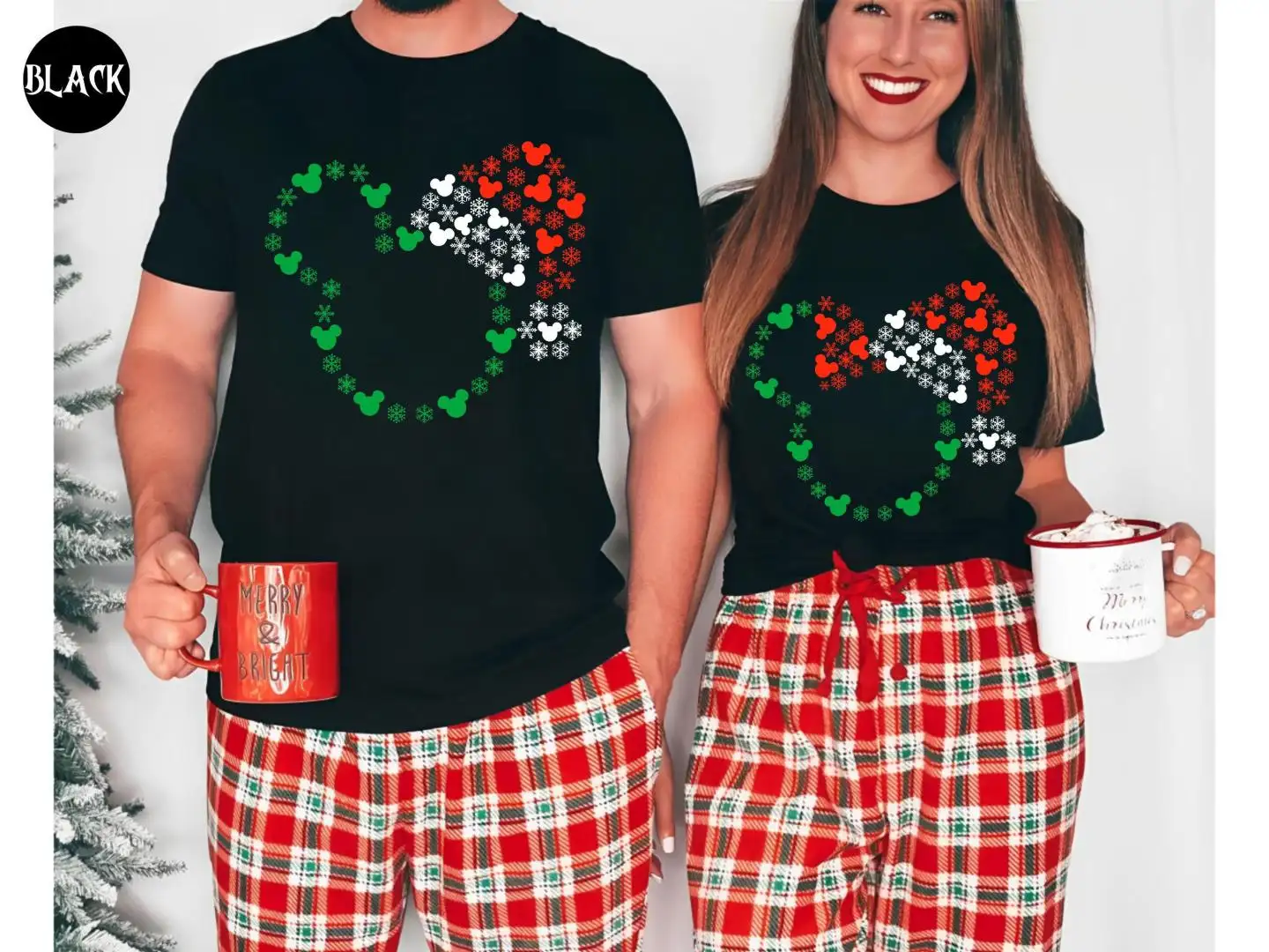 Disney Christmas Couple Shirt, Disneyland Trip Shirt, Family Christmas Shirt, Disney Christmas Matching Shirt, Mickey and Minnie Shirt, Shirt