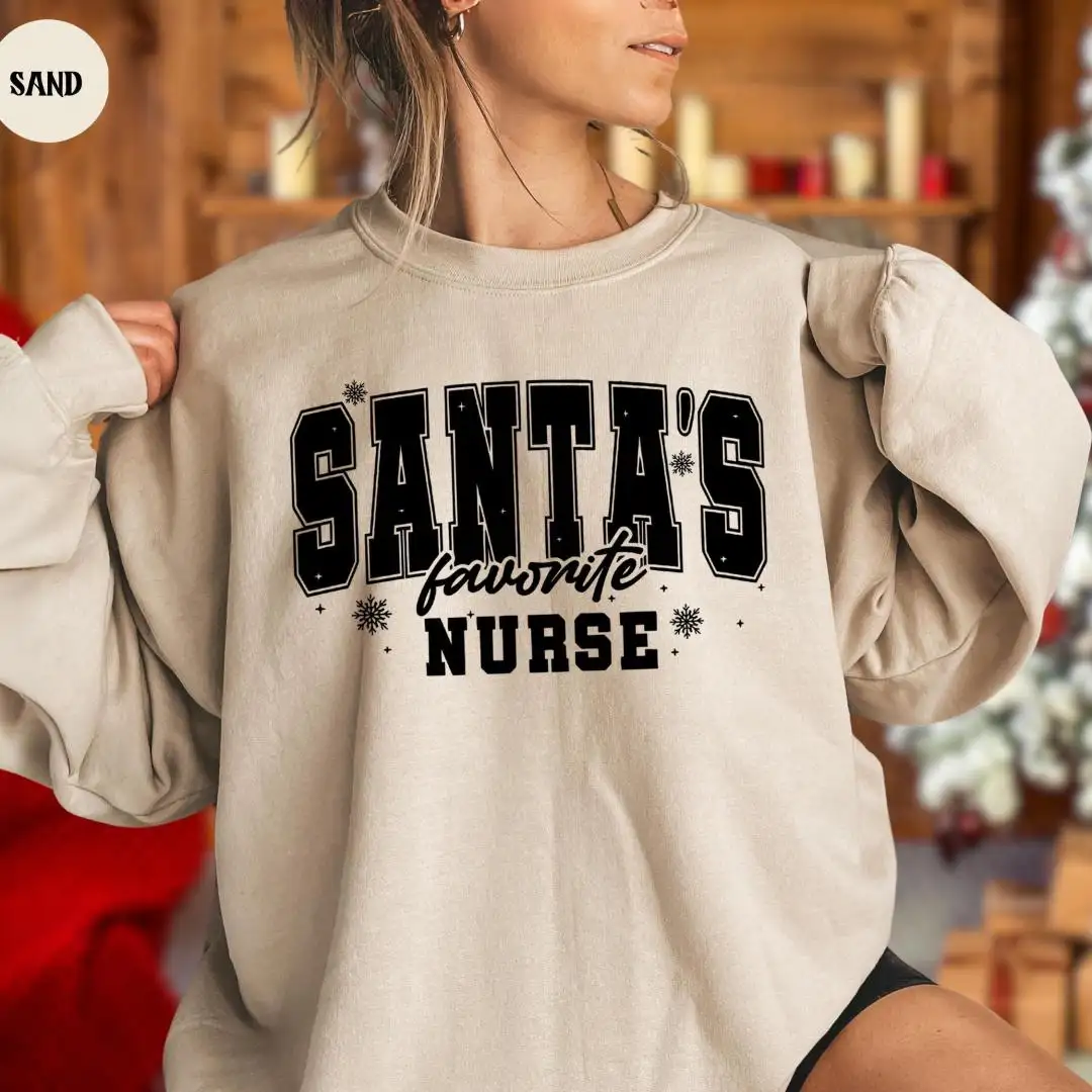 Nurse Sweatshirt, Christmas Nurse Hoodie, School Nurse Christmas, Xmas Nurse Gift, Christmas Nurse Crew Sweatshirt, Christmas Nursing Sweater