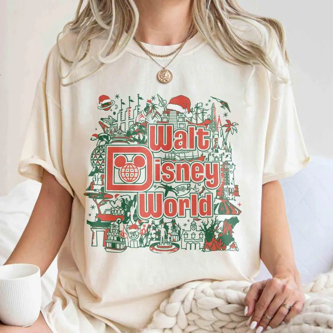 Retro Walt Disney World Christmas Shirt, WDW Christmas Tee, Very Merry Christmas, Mickey Christmas Shirt, Disney Christmas Family Shirt