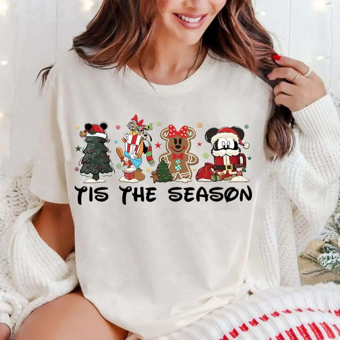 Disney Tis The Season Christmas Shirt, Disney Cute Christmas Shirt, Mickey and Friends Christmas Tee, Disney Family Christmas matching shirt
