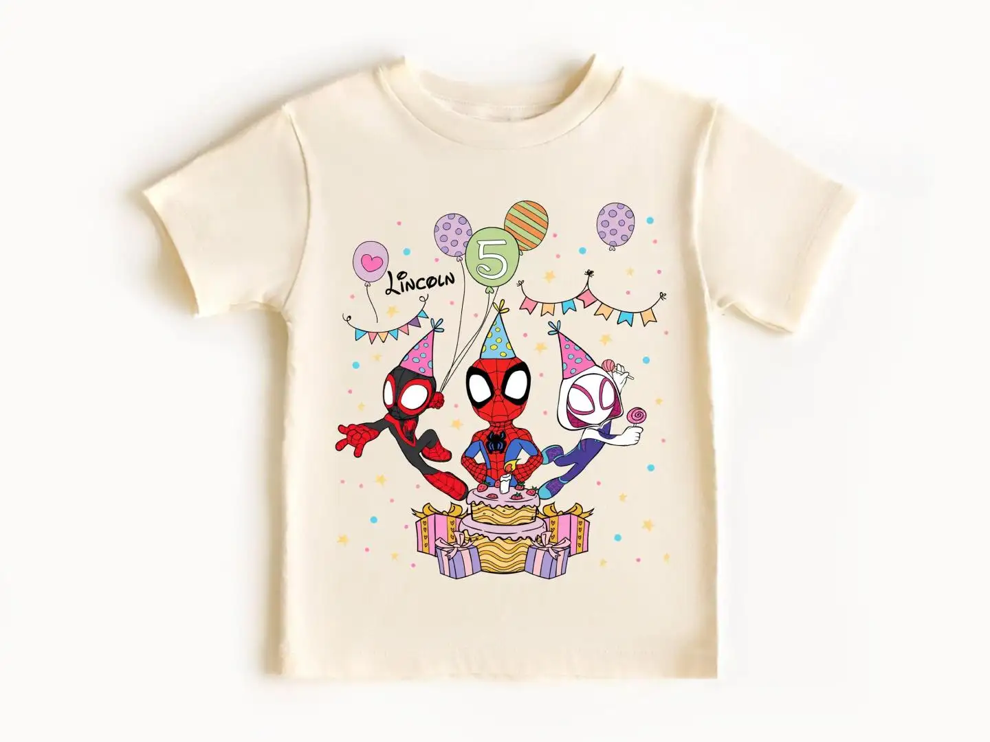 Custom Ghost Spider Disney Birthday Shirt for Kids