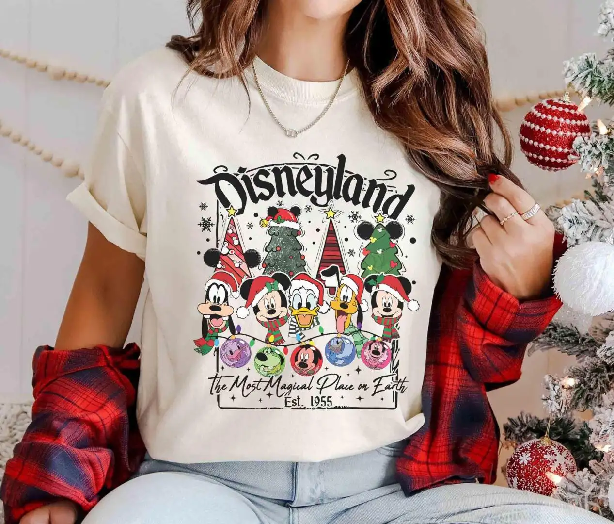 Disneyland Christmas Mickey Shirt for Family Gifts