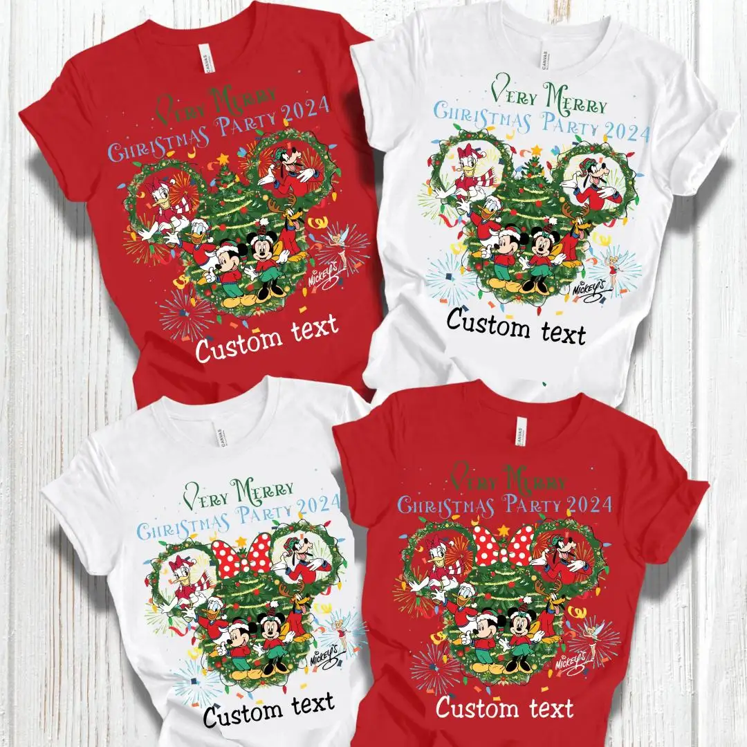 Disney 2025 Family Christmas Shirt & Matching Holiday Sweatshirt