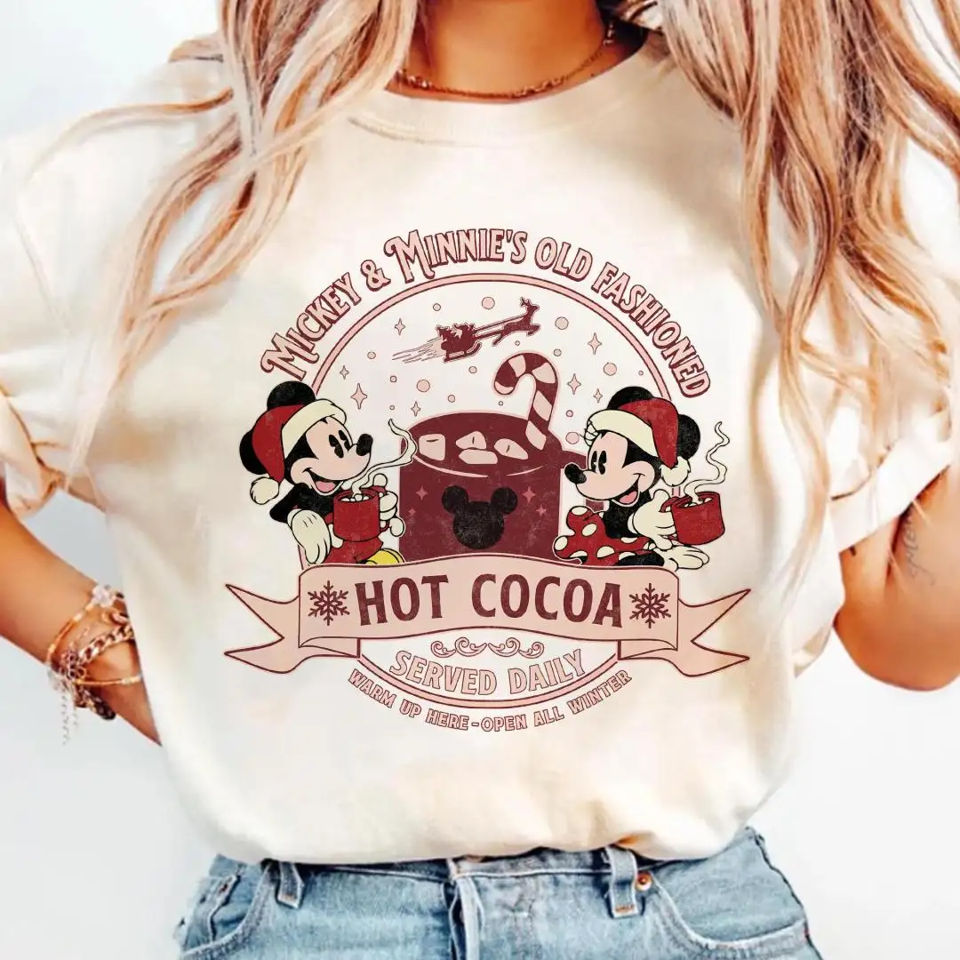 Vintage Disney Christmas Shirt for Couples