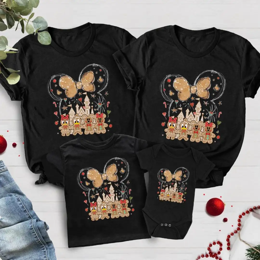 Disney Gingerbread Christmas Shirt for Family