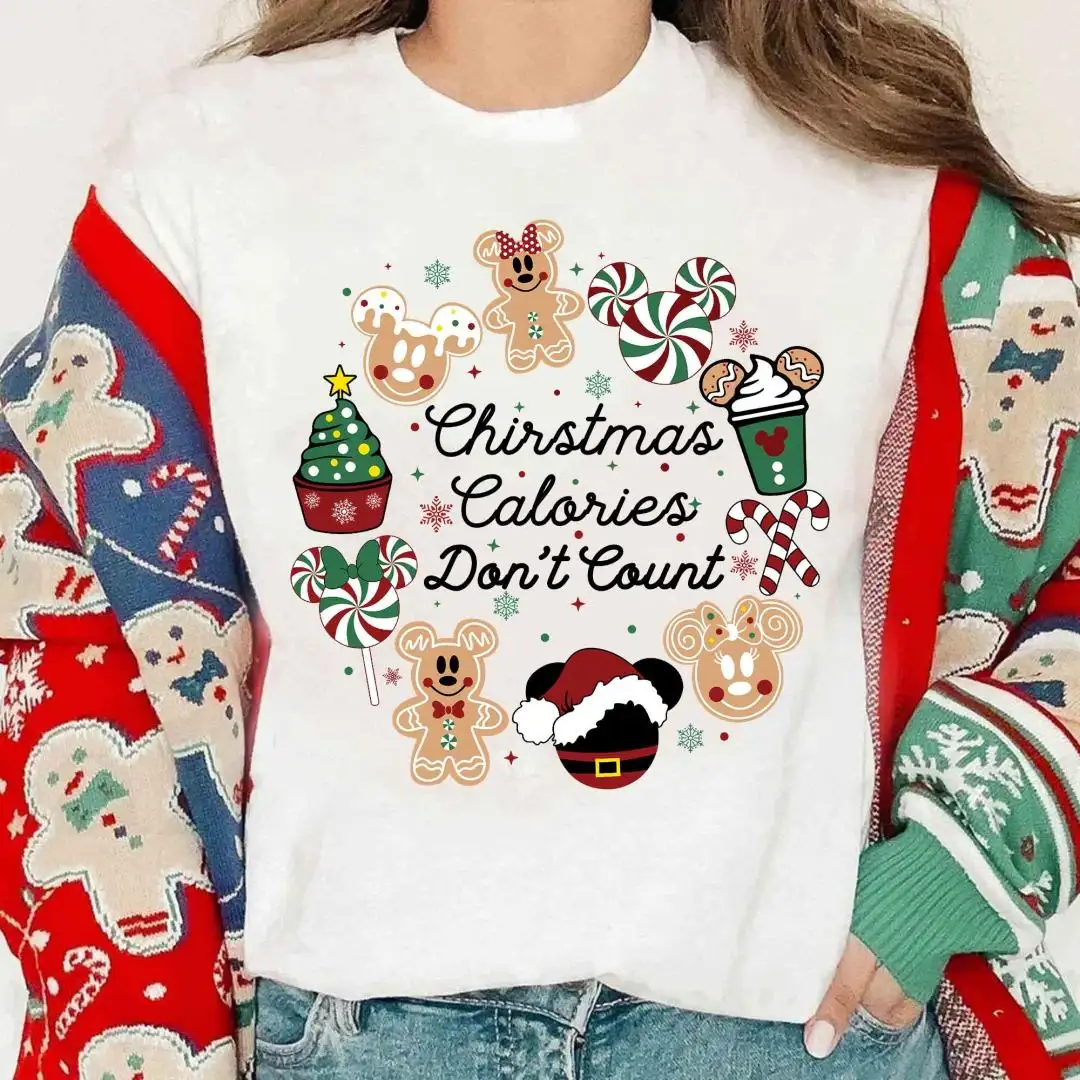 Disney Christmas Shirt with Mickey and Minnie Holiday Design