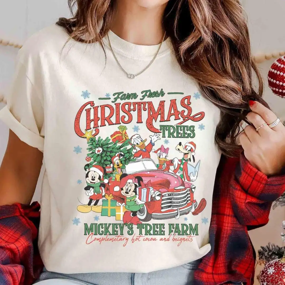 Vintage Mickey's Tree Farm Disney Christmas Shirt