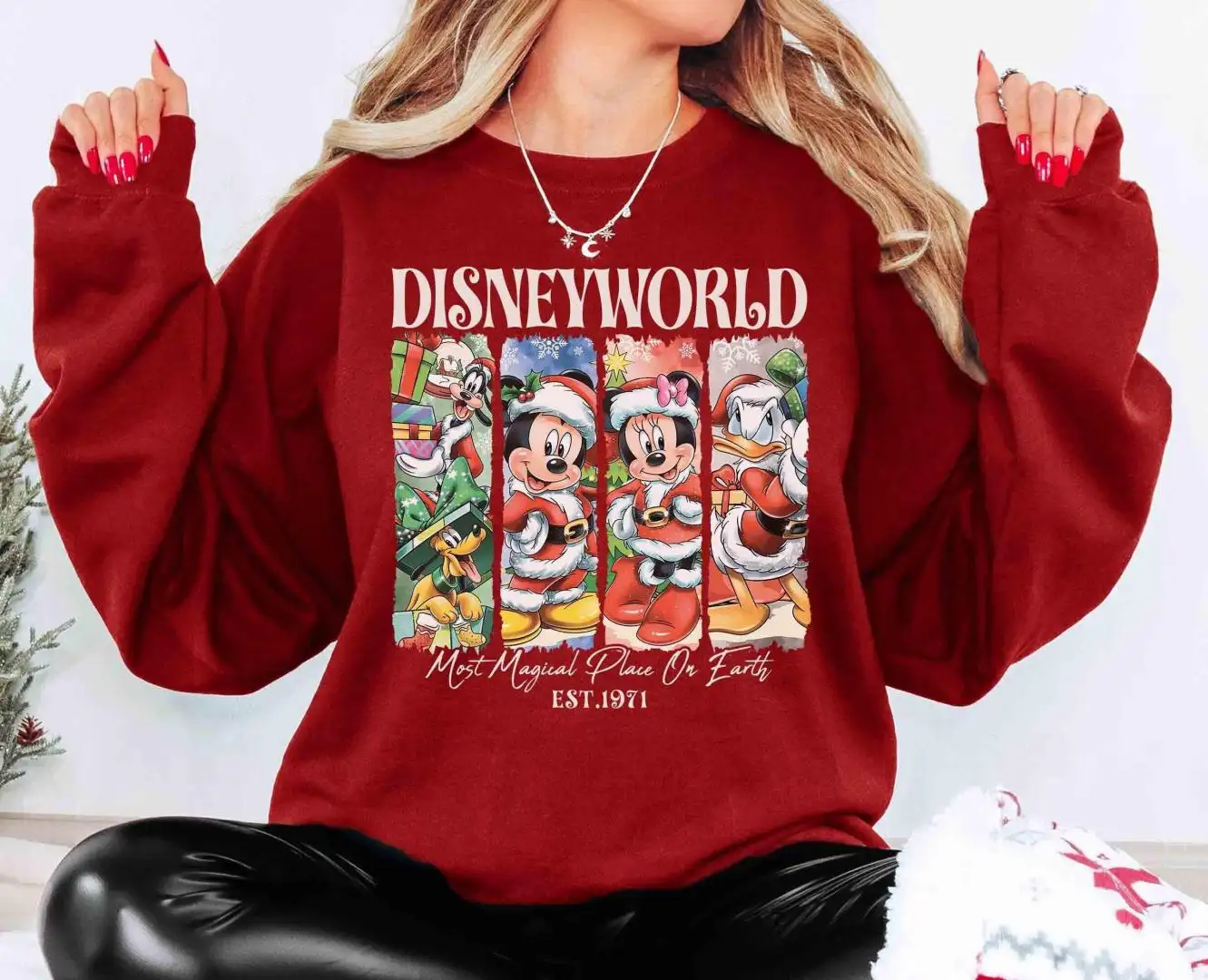 Retro Disney World Christmas Shirt for Family