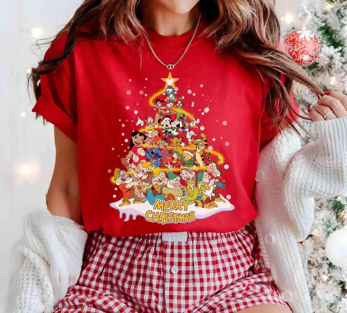 Disney Christmas Tree Shirt for Mickey Party