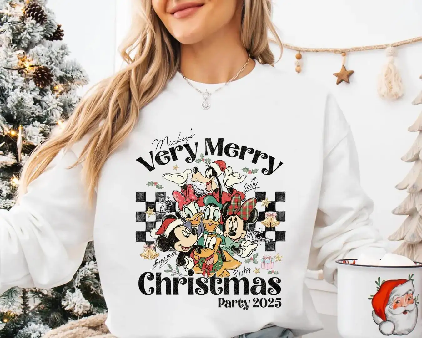 Disney Mickey Christmas Party Shirt Family Matching Holiday