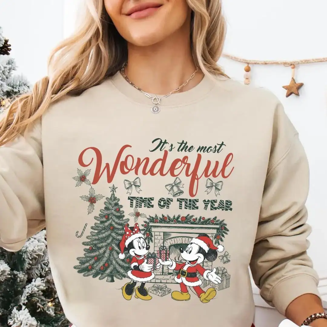 Vintage Mickey Christmas Shirt Disney Holiday Gift